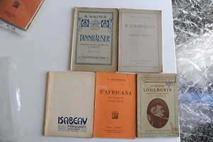 5 LIBRETTI D'OPERA DEL PRIMO NOVECENTO DI MASCAGNI, MEYERBEER, WAGNER, GOLDONI - Bild 1 von 1