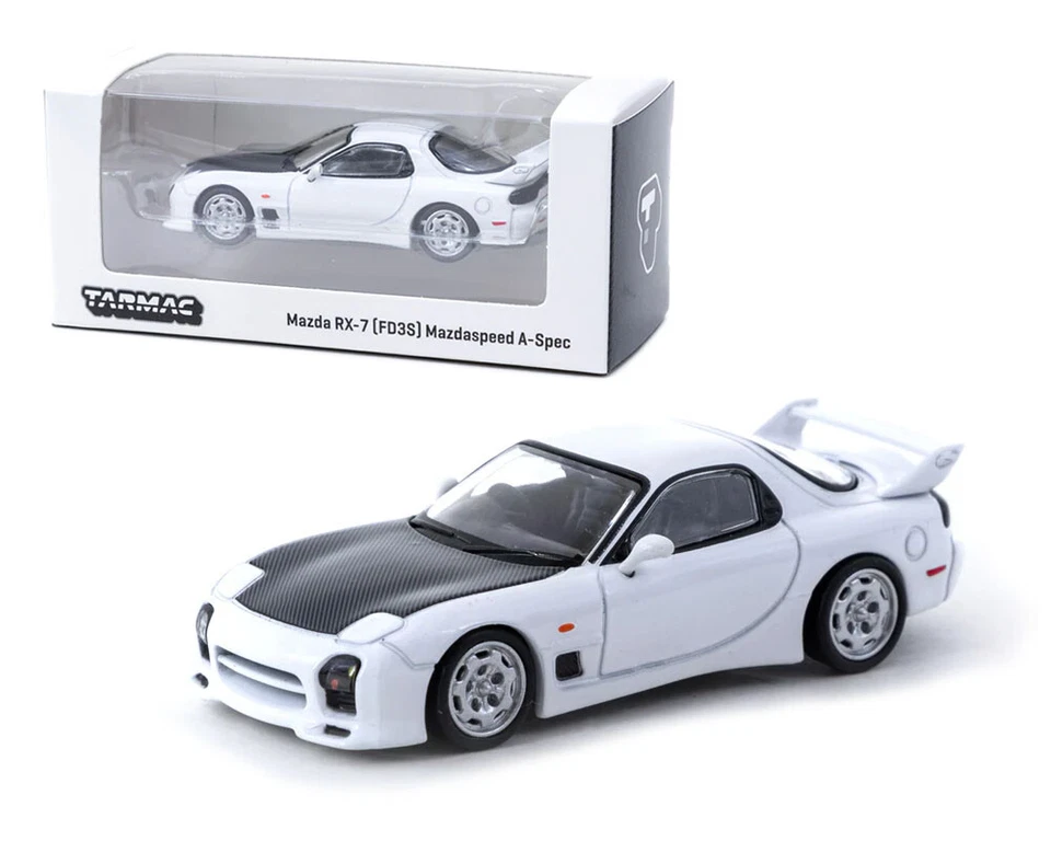 Asfalto Mazda RX-7 (FD3S) Mazdaspeed A-Spec (blanco casto) 1/64 T64G-012-WH Foto 1 de 1