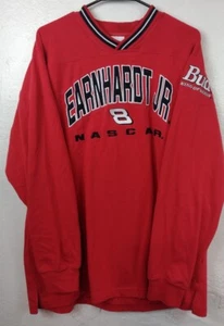 Vintage Chase Authentics Dale Earnhardt Jr Red V-neck jersey Tshirt Men's XL - Bild 1 von 6