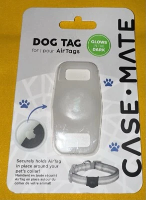 Soporte para collar Case Mate para perros TAG para perros AirTag brilla en la oscuridad NUEVO TL1 Foto 1 de 2