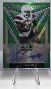 J.J. Taylor 2020 Leaf Valiant Green AUTO RC CARD#BAJJT AUTO #D33/75 - Picture 1 of 3