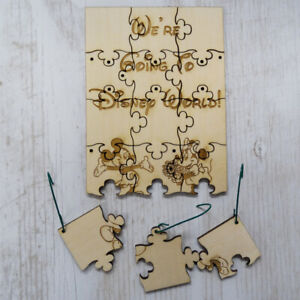We're Going to Disney World Ornament Puzzle - Christmas Surprise Trip Vacation