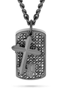 Police Halskette Dog-Tag mit Kreuz-Anhänger PEAGI2214501 - Bild 1 von 4