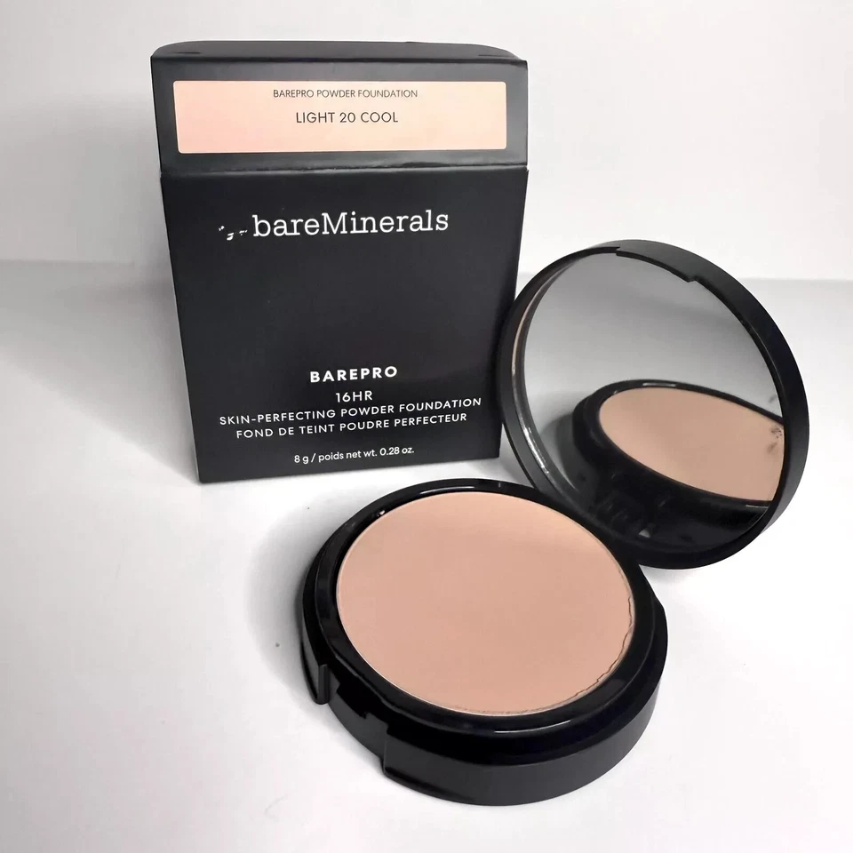 1- bareMinerals Barepro 16hr Skin Perfecting Powder Foundation LIGHT 20 COOL