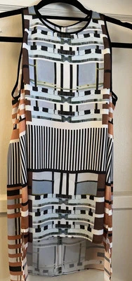 Top sin mangas Clover Canyon talla pequeña. Diseño geométrico. 91411 Foto 1 de 4