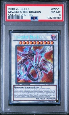Yu-Gi-Oh! - Majestic Red Dragon 2010 CT07-EN001 Limited Edition PSA 8 - Image 1 of 2