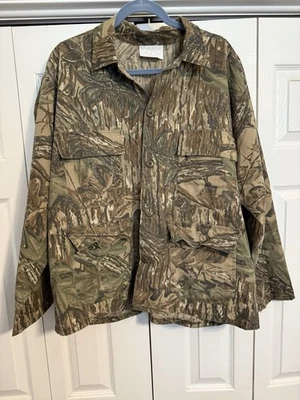 Vintage Realtree Hardwoods Camo Hunting Shirt Jacket USA Made Size XL - Image 1 of 3
