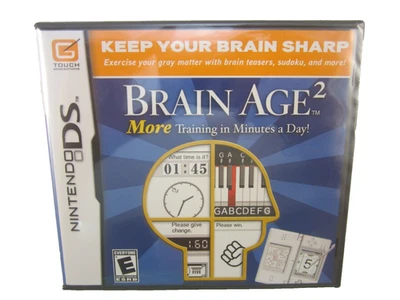 Brain Age 2: More Training in Minutes a Day (Nintendo DS, 2007) NEW SEALED - Image 1 of 4