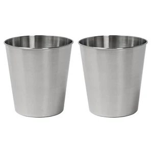 Cubo de basura HPM1113C-SET2 Nolan moderno clásico de acero liso de 2 galones para cocina,... - Imagen 1 de 5