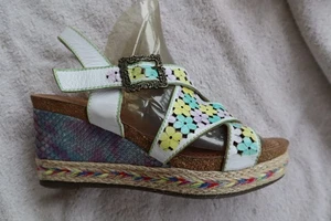 Multicolored SPRING STEP L'ARTISTE Floral LolaRose Wedge Sandals EU 36 US 5.5 -6 - Picture 1 of 10