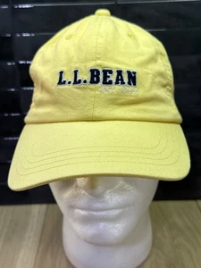 LL Bean Hat Cap 1912 Strap Back Pale Yellow 100% Cotton Men’s OSFA - Picture 1 of 7