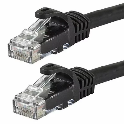 Monoprice Ethernet Cable,Cat 6,Black,100 ft. 9828 Monoprice 9828 844660098287 - Image 1 of 3
