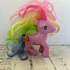 My Little Pony Pink Horse Figure Rainbow Hair Butterfly 2005
