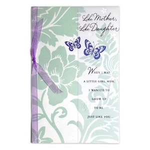 Sincere BIRTHDAY Card FOR MOM FROM DAUGHTER, Purple Ribbon American Greetings +✉ - Picture 1 of 6