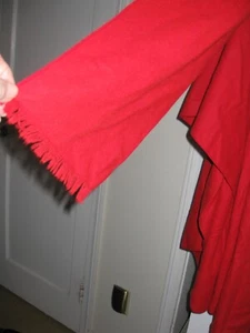 Betmar VTG Women’s Wool Blend Poncho Red One Size Winter Cozy Lagen look - Picture 1 of 5