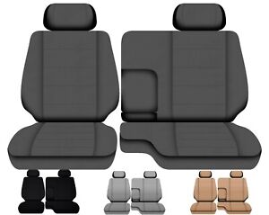 Truck seat covers fits Toyota T100 1993 to 1998 60/40 bench seat with Armrest