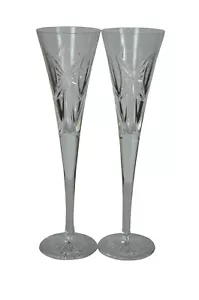 2 Flauti Tostazione Champagne Waterford Cristallo Millennium Happiness Bow 11" - Foto 1 di 9