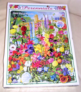 NEW 2009 HTF Learn About Perennials Flowers Yard Plants Dmgd 1000 Piece Puzzle