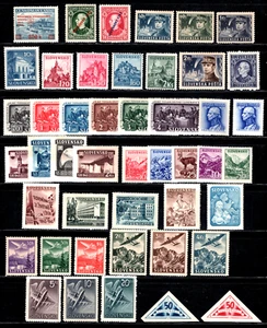 SLOVACCHIA SC#24/EX2, 1939-44 Collezione Occupazione con oltre 40+ francobolli Mint NH* OG - Foto 1 di 3