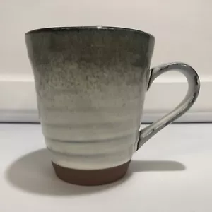 SANGO Stoneware Coffee Mug Gray White Terra Cotta Pattern 4.5x4" Tea Cocoa - Picture 1 of 6