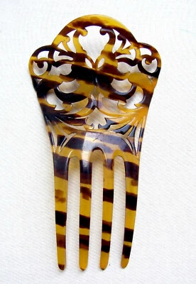 Ар-нуво стиль волос расческа искусственная черепаховая раковина переплетенные волосы аксессуар - Изображение 1 из 4