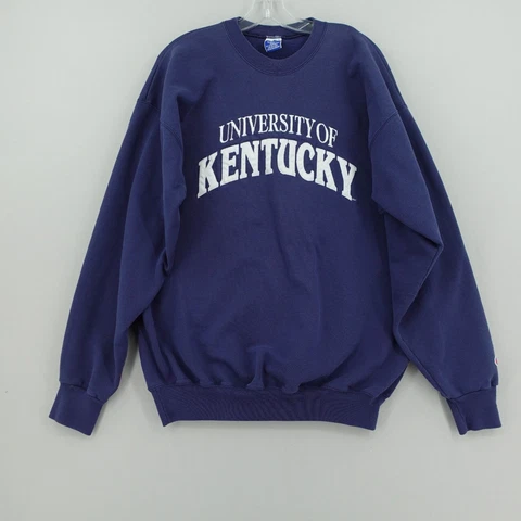 Vintage Kentucky Wildcats Sweatshirt Adult XL Blue Embroidered Champion 90s Y2K Cover