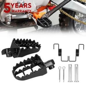 2X Black Pegs Pedal For Honda XR100R XR100 XR80R XR80 XR75R XR75 XR50R Dirt Bike - Picture 1 of 11