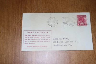 Scott 645 FDC, First Bert Cachet, Washington, DC cancel 5/26/1928 - Image 1 of 3