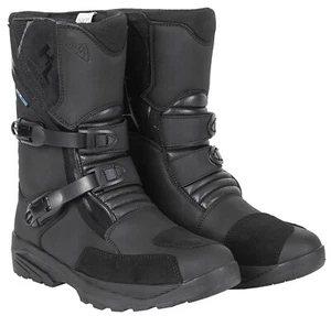 Mens Motorcycle Boots, Tourmaster Trailblazer Adventure Touring Boots, Black, 12 - Picture 1 of 7