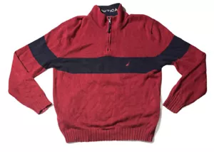 Preowned- Vintage Nautica 1/2 Zip Long Sleeve Sweater Mens (Size XL) - Picture 1 of 8