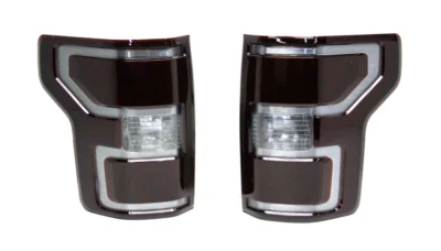 2018-2020 Ford F150 F-150 LEFT & RIGHT LED TAIL LIGHT TAIL LAMP TINTED BLACK - Imagem 1 de 4