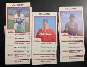 1987 ProCards Calgary Cannons - You Pick 1 - Seattle Mariners AAA Minor League - Picture 1 of 35
