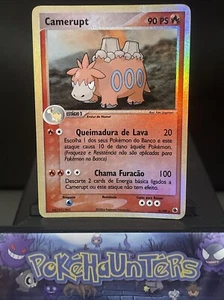 Pokemon Portuguese Camerupt 4/109 Reverse Holo Rare EX Ruby & Sapphire Played - Picture 1 of 24
