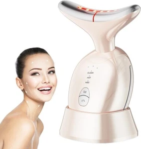 Facial Neck Massager, Multifunctional Face Massage Device, Face Sculpting PINK - Picture 1 of 4