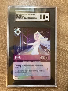 Guanti Disney Lorcana Elsa Off D100 Edizione da Collezione SGC 10 Gemme Ottime Condizioni - Foto 1 di 1