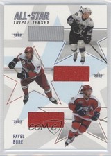 2002 ITG Be A Player Memorabilia All-Star Triple Jerseys Pavel Bure #ASTJ-03 HOF