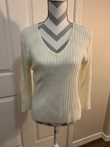 NEU STEIN MART schöner leichter Pullover Lorbeer creme Gr. XL - Bild 1 von 7