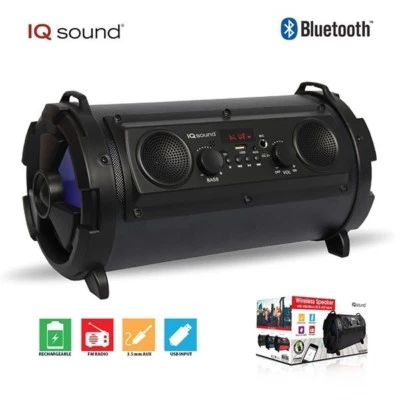 IQ Sound IQ-1525BT 5" Bazooka Speaker +2x2" Tweeters+Bluetooth+USB/SD/AUX/FM/LED
