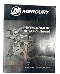 Mercury Service Manual 6 8 9.8 9.9 hp 2 tiempos fueraborda manual 90-8M0131801 [ - Imagen 1 de 5