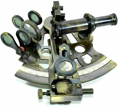 5" Solid Brass Sextant Vintage Navigation Working Royal Navy Nautical Sextant - Image 1 of 4