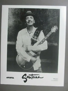 Santana schwarz & weiß 8 x 10 mattes Finish Promo Foto ORIGINAL Carlos Gitarre! - Bild 1 von 1