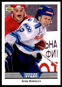 1992-93 UPPER DECK IGOR KOROLEV DYNAMO MOSCOW #338