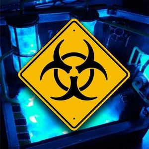 Biohazard Warnplakat / Aluminiumschild - Zombie Jagd Marker - Wissenschaft - Bild 1 von 6