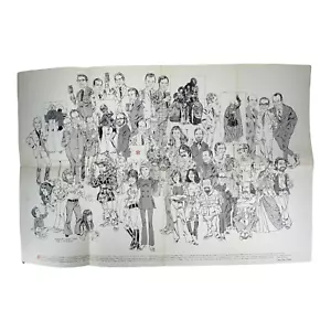 1970 Charles E. Bird Christmas Poster! Drawn by Larry Salk. Cartoon / Ephemera - Picture 1 of 11