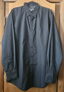 Mens Edwards Tuff Tested Deep Gray Classic Button Up Size LT Dress Shirt - Picture 1 of 12