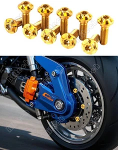 Front Brake Rotors Mounting Bolts For Yamaha YZF R1 2004-2021 YZF R6 2003-2020 - Picture 1 of 5