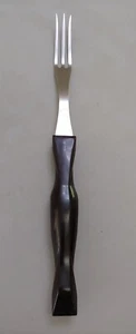 Cutco Turning Fork 2 Tine Meat Serving Utensil Brown Handle - Picture 1 of 17
