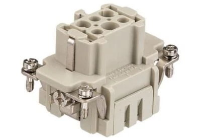 09330062716, HARTING, Female Insert Gray 6+Ground Position Push In - Image 1 of 2