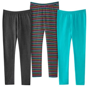 MEMBER'S MARK GIRLS LEGGINGS 3 PACK, CHOOSE COLOR AND SIZE *NEW - Picture 1 of 7