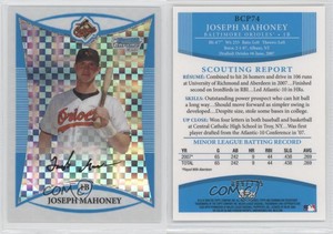 2008 Bowman Chrome Prospects X-Fractor /275 Joe Mahoney Joseph Mahoney #BCP74